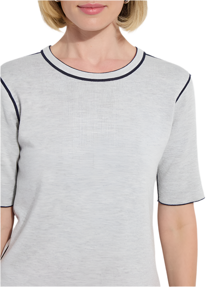 Lysse Odessa Reversible Knit Short Sleeve Shirt