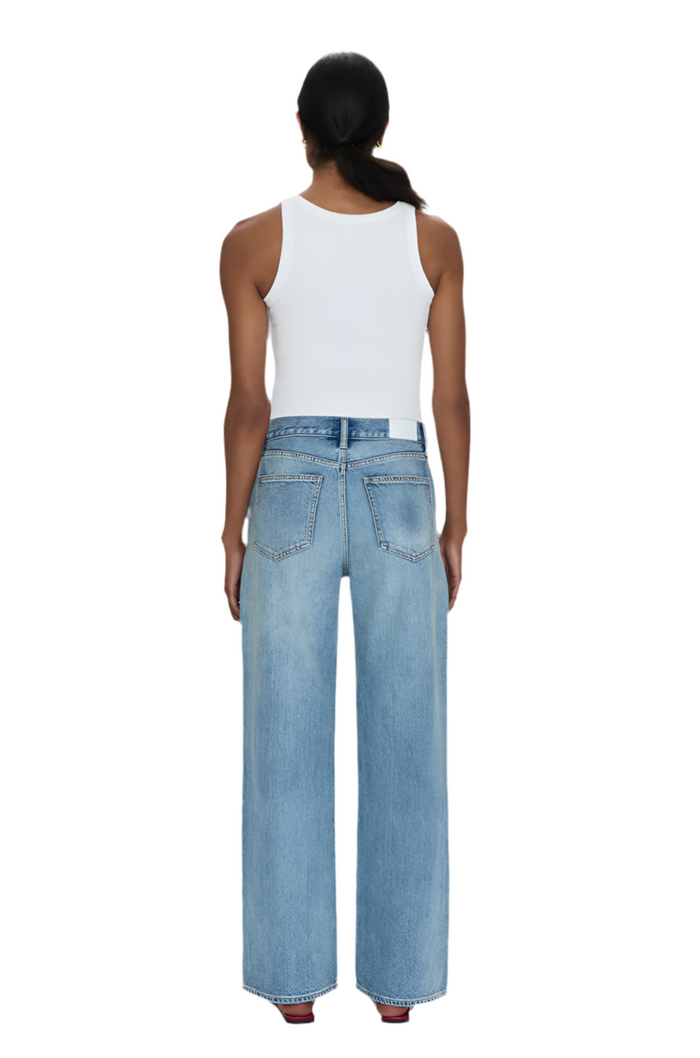 Pistola Hendrix High Rise Baggy Jeans - Apprentice Distressed