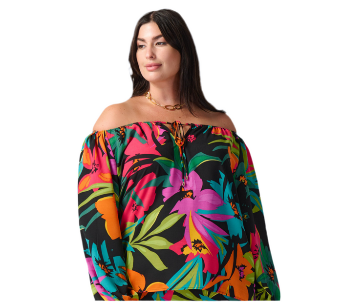 Joseph Ribkoff Multi Floral Top