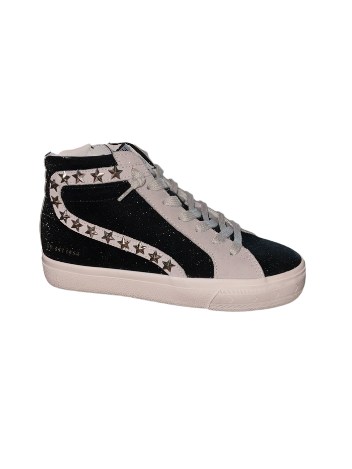 Vintage Havana Mini Silver Star Black High Top