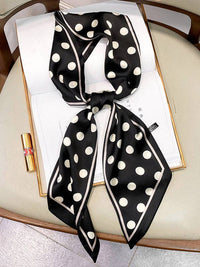 Vintage Polka-Dot Striped Printed Scarf