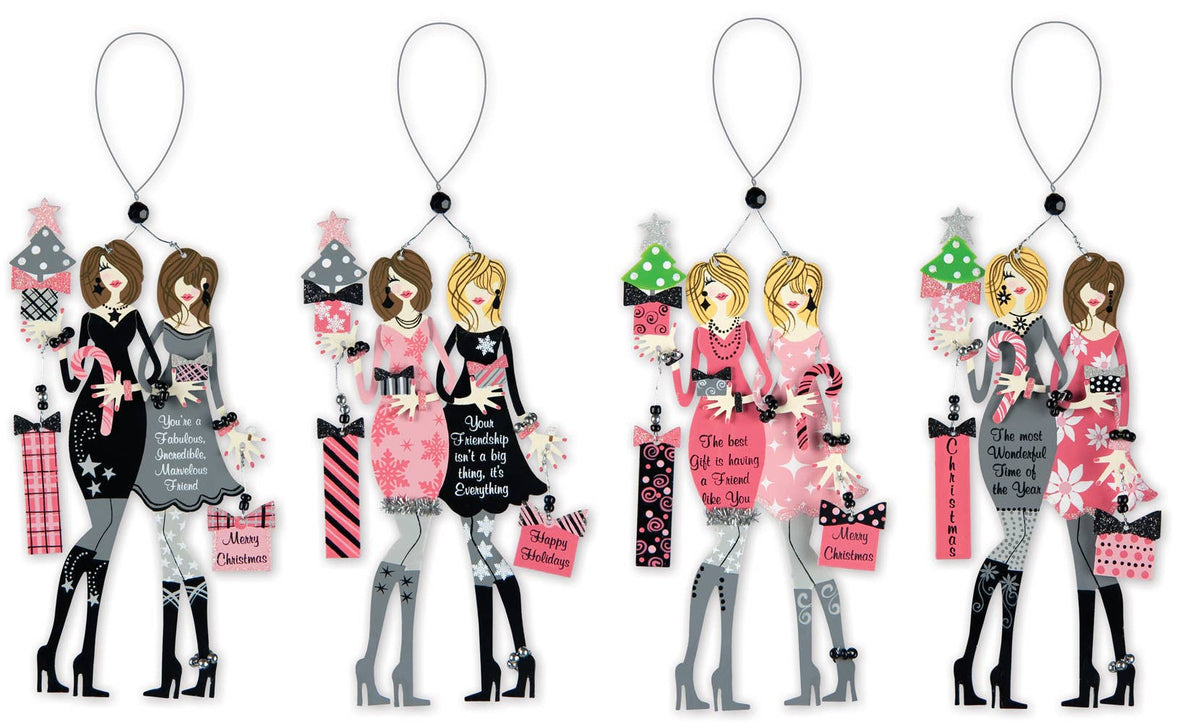Fabulous Friends Ornament 4 Asst