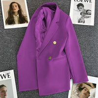 Candy-Colored Casual Street Style Blazer
