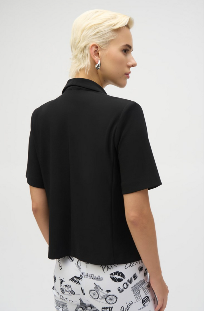 Joseph Ribkoff Silky Knit Short Sleeve Blazer