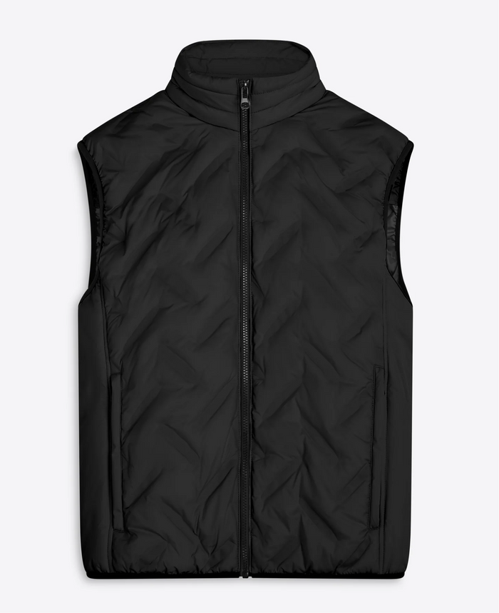 Bugatchi Zip Up Vest - Black