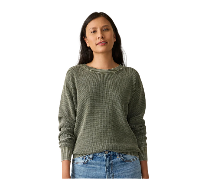 Faherty Sunwashed Sweater - Beetle