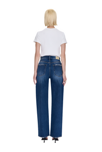 Pistola Tate High Rise Bowed Wide Leg Jean - Fulton