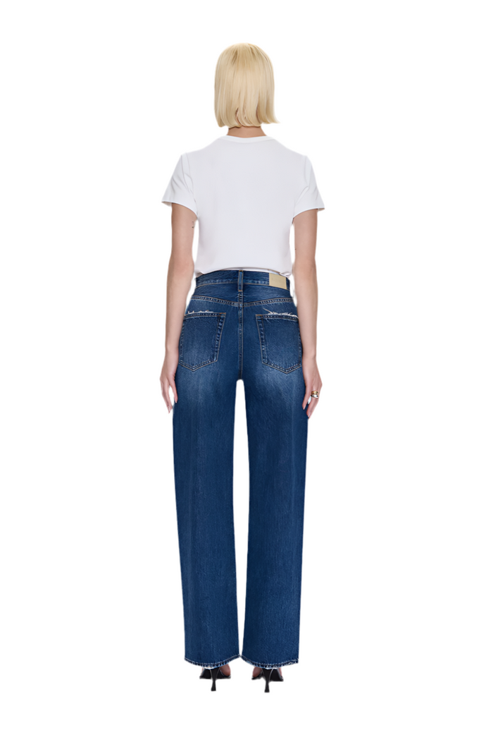 Pistola Tate High Rise Bowed Wide Leg Jean - Fulton