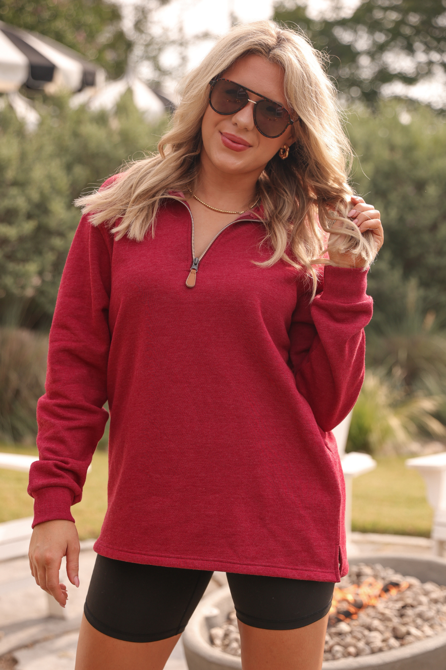 Miley Quarter Zip Pullover