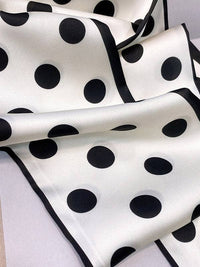 Vintage Polka-Dot Striped Printed Scarf