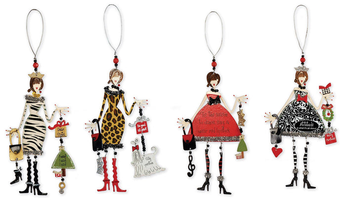 Girls Ornament 4 Asst