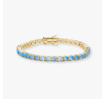 Melinda Maria Grand Heiress Blue Opal Tennis Bracelet