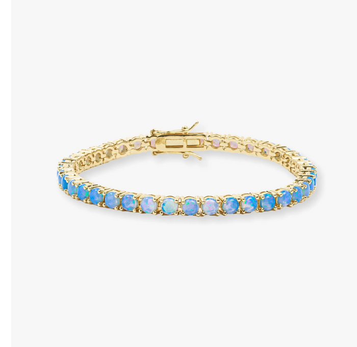 Melinda Maria Grand Heiress Blue Opal Tennis Bracelet