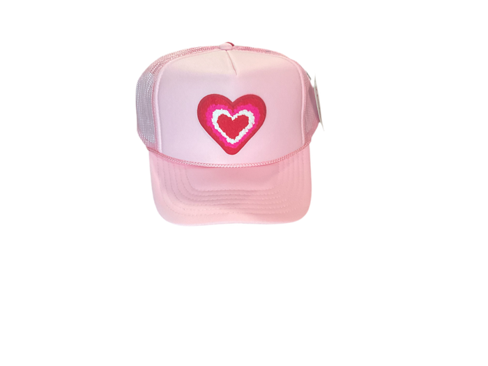 Heart Stack Patch Trucker Hat