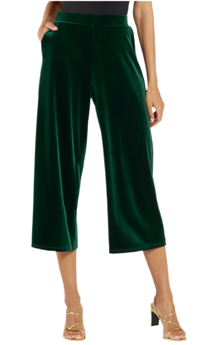 Jude Connally Lolly Stretch Velvet Pant - Palace Green