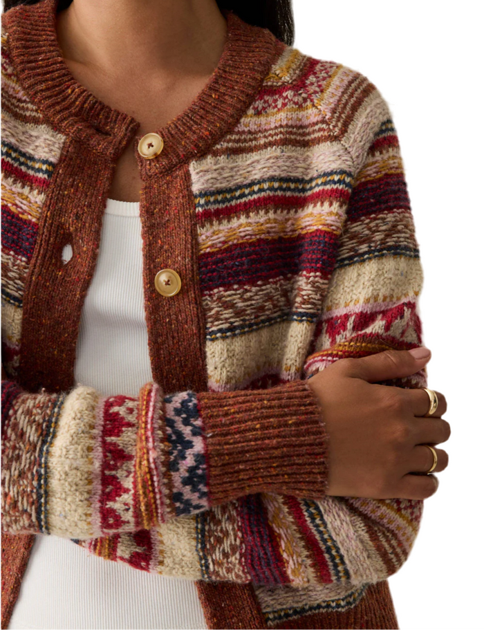 Faherty Marley Fairisle Cardigan