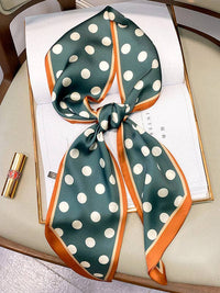 Vintage Polka-Dot Striped Printed Scarf