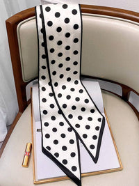 Vintage Polka-Dot Striped Printed Scarf