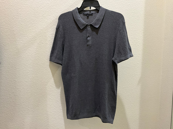 Dark Gray Neo Short Sleeve Sweater Polo