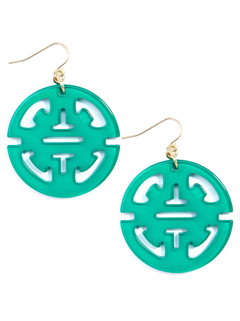 Teal Zenzii Earrings