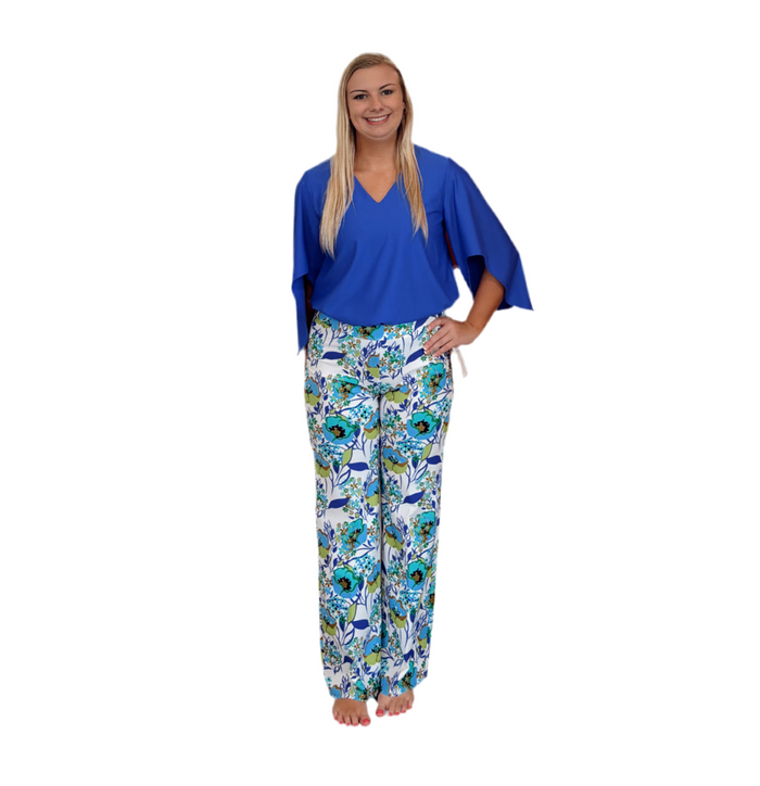 Jude Connally Trixie Pant - Floretta Floral White