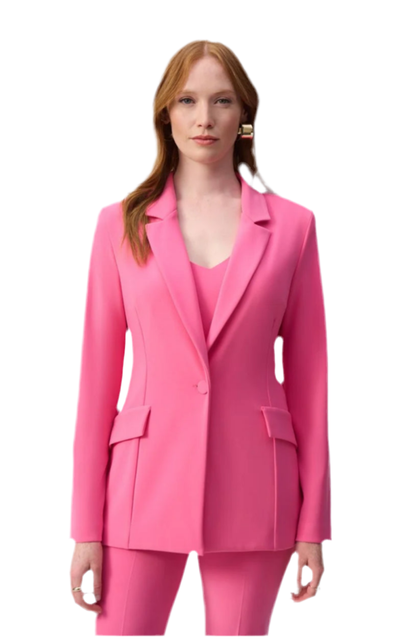 Joseph Ribkoff Silky Knit Bubble Gum Blazer