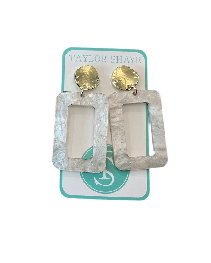 Rectangle Drop Earrings