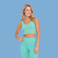 Curvy Sea Ribbed Tank