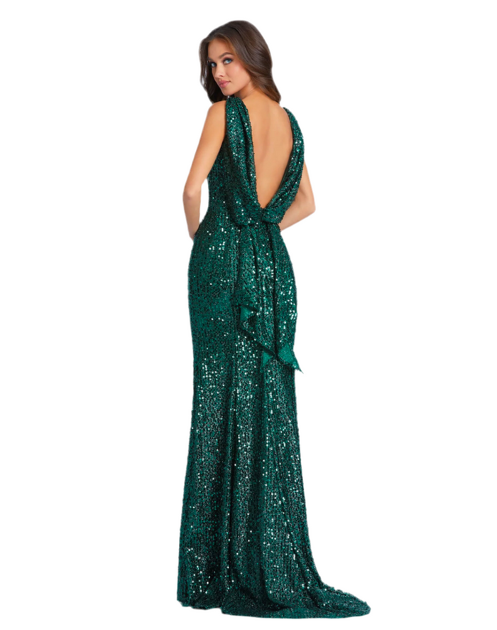 Sequined Emerald Dress