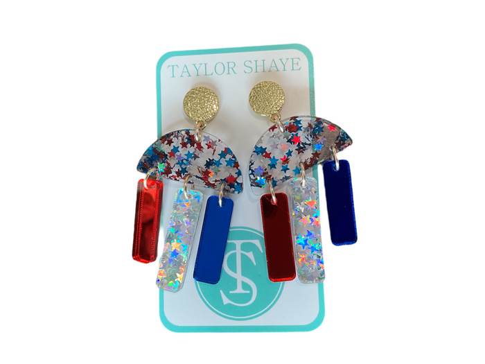 Patriotic Melody Drop Earrings