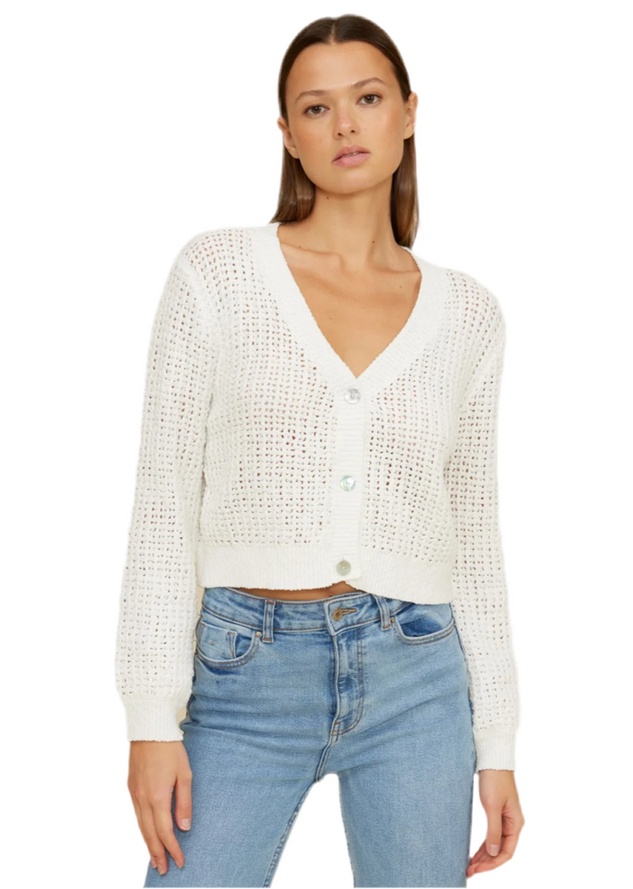Lainey Cream Knit Cardigan