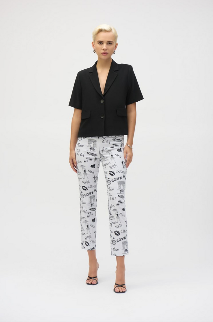 Joseph Ribkoff Silky Knit Short Sleeve Blazer