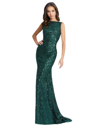 Sequined Emerald Dress