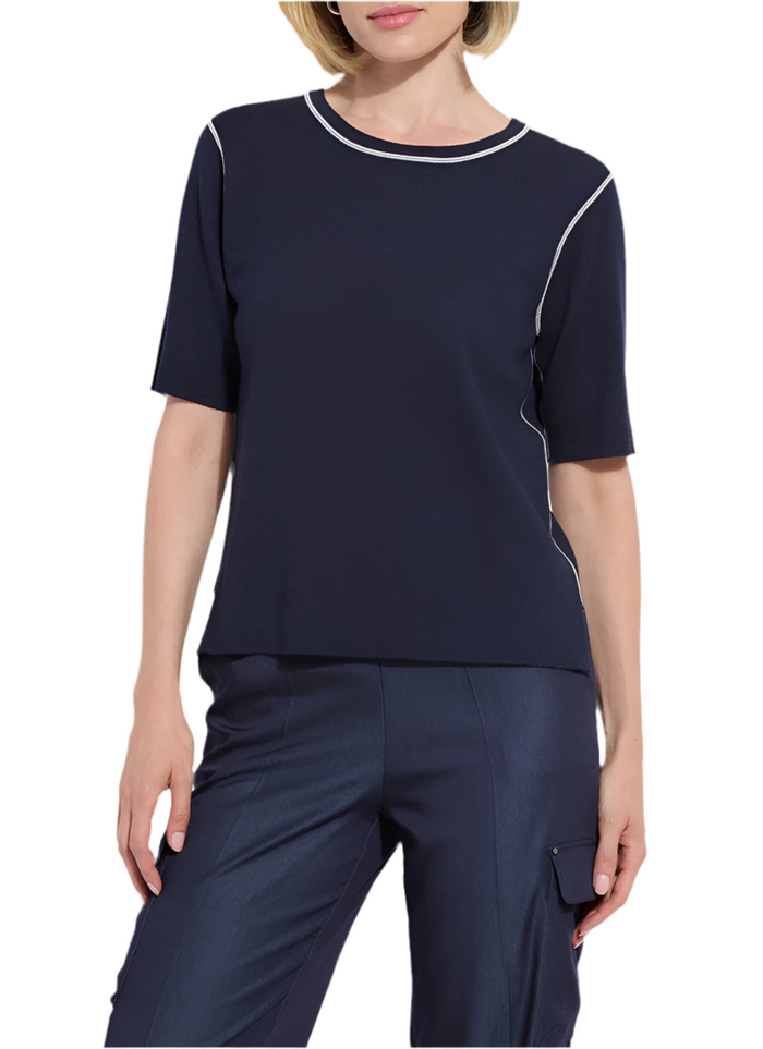 Lysse Odessa Reversible Knit Short Sleeve Shirt