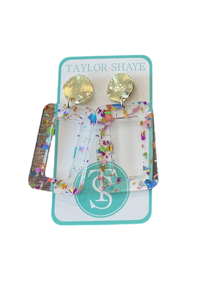 Rectangle Drop Earrings