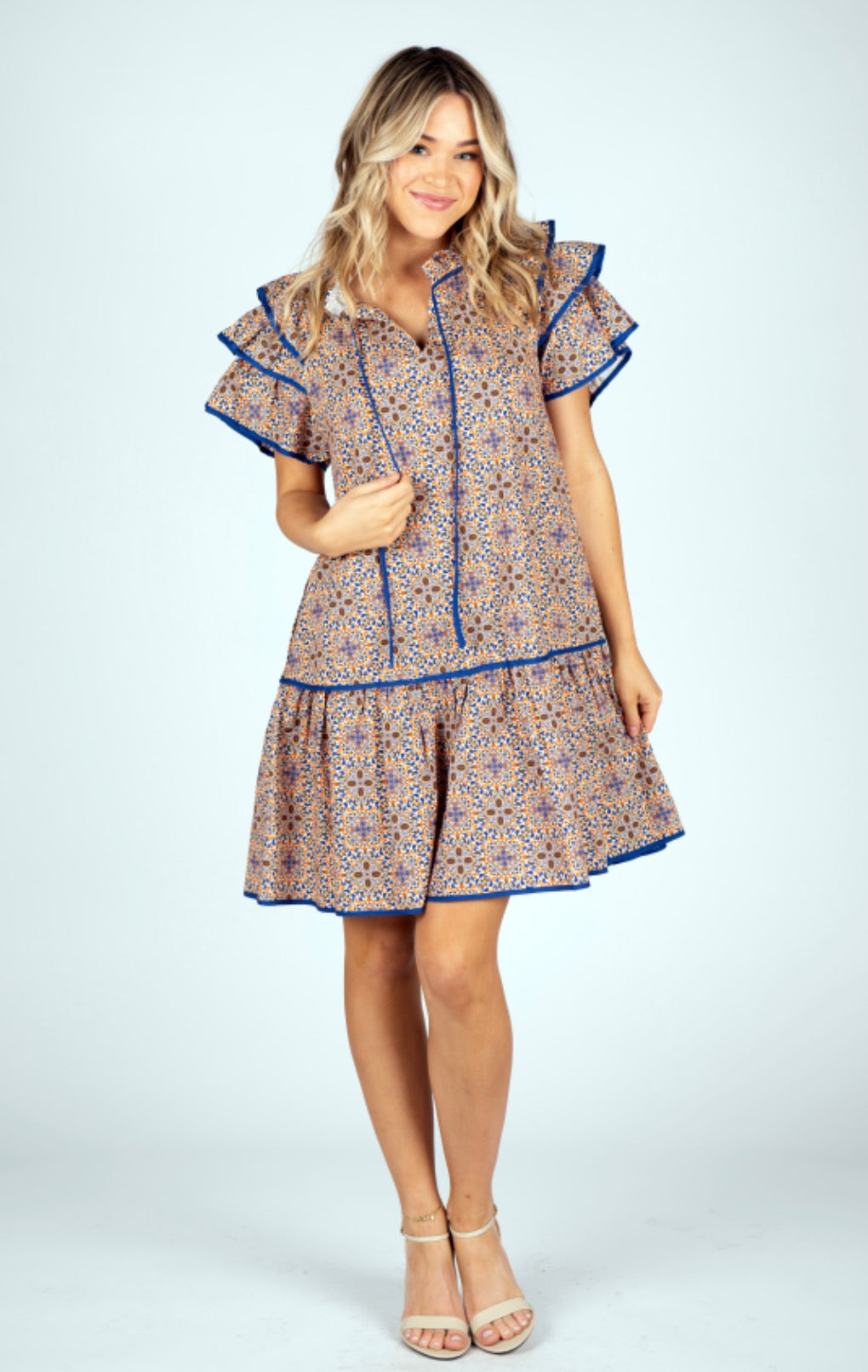 Mediterranean Tile Nanette Dress