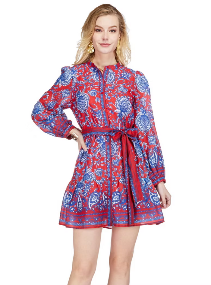 Joy Joy Blue Vines Dress