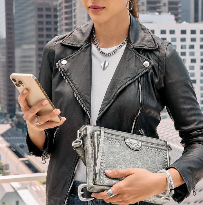 Jordyn Cross Body Organizer - Titanium