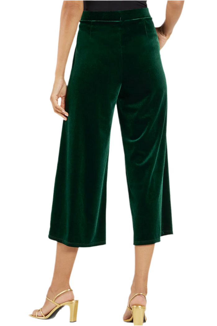 Jude Connally Lolly Stretch Velvet Pant - Palace Green