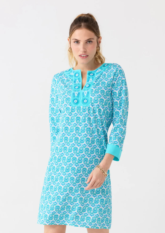 Cabana Life Rosemary Beach Embroidered Tunic Dress
