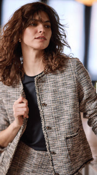 Lysse-Charlotte Collarless St Tweed Jacket