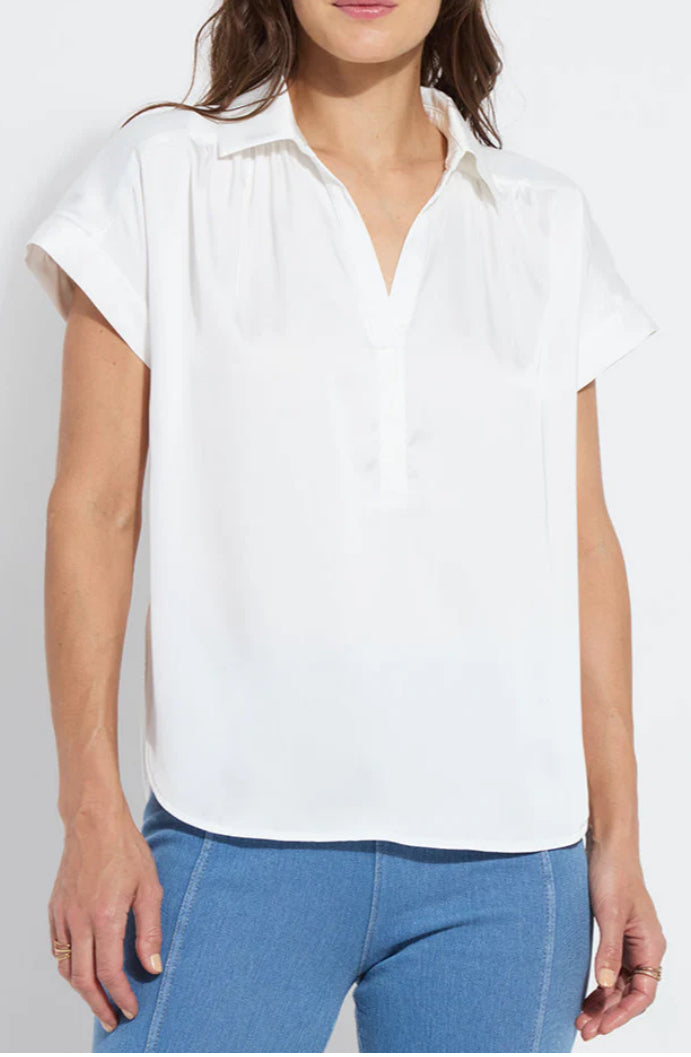Lysse Amaya Pull On Top- Off White
