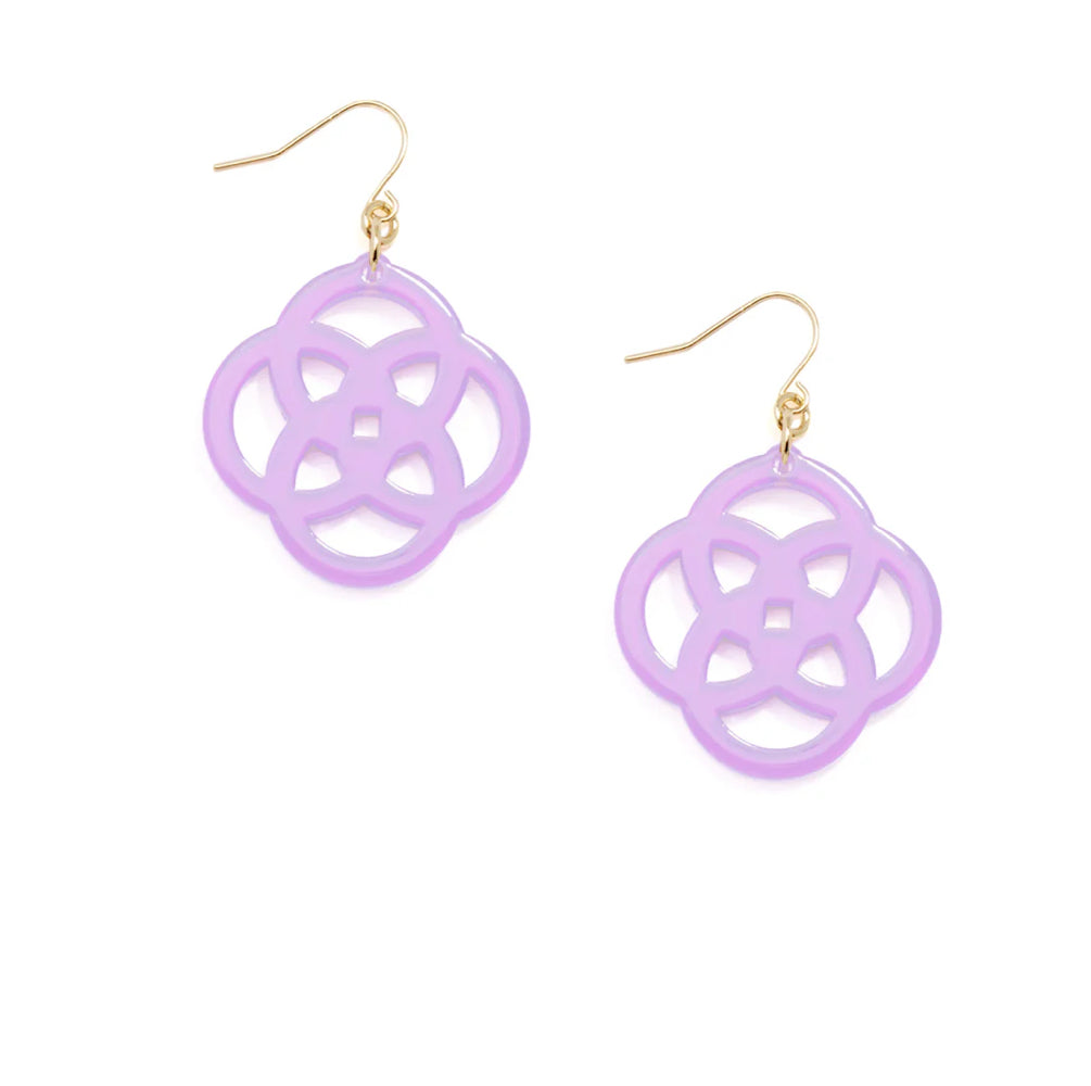 Grace Drop Earring- Lavender