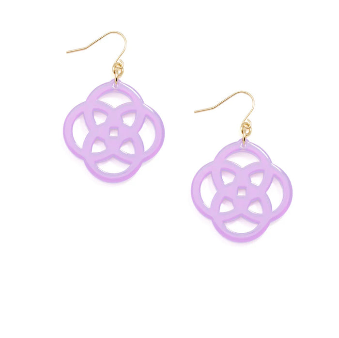 Grace Drop Earring- Lavender