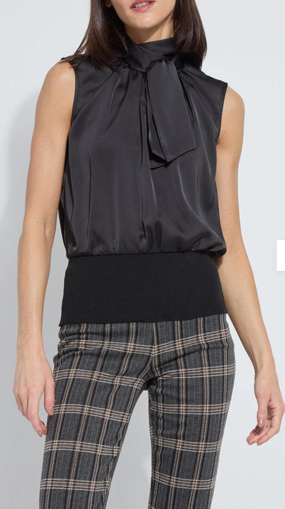 Lysse-Indira Mixmedia Scarf Blouse