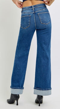 Risen High Rise Cuff Wide Leg