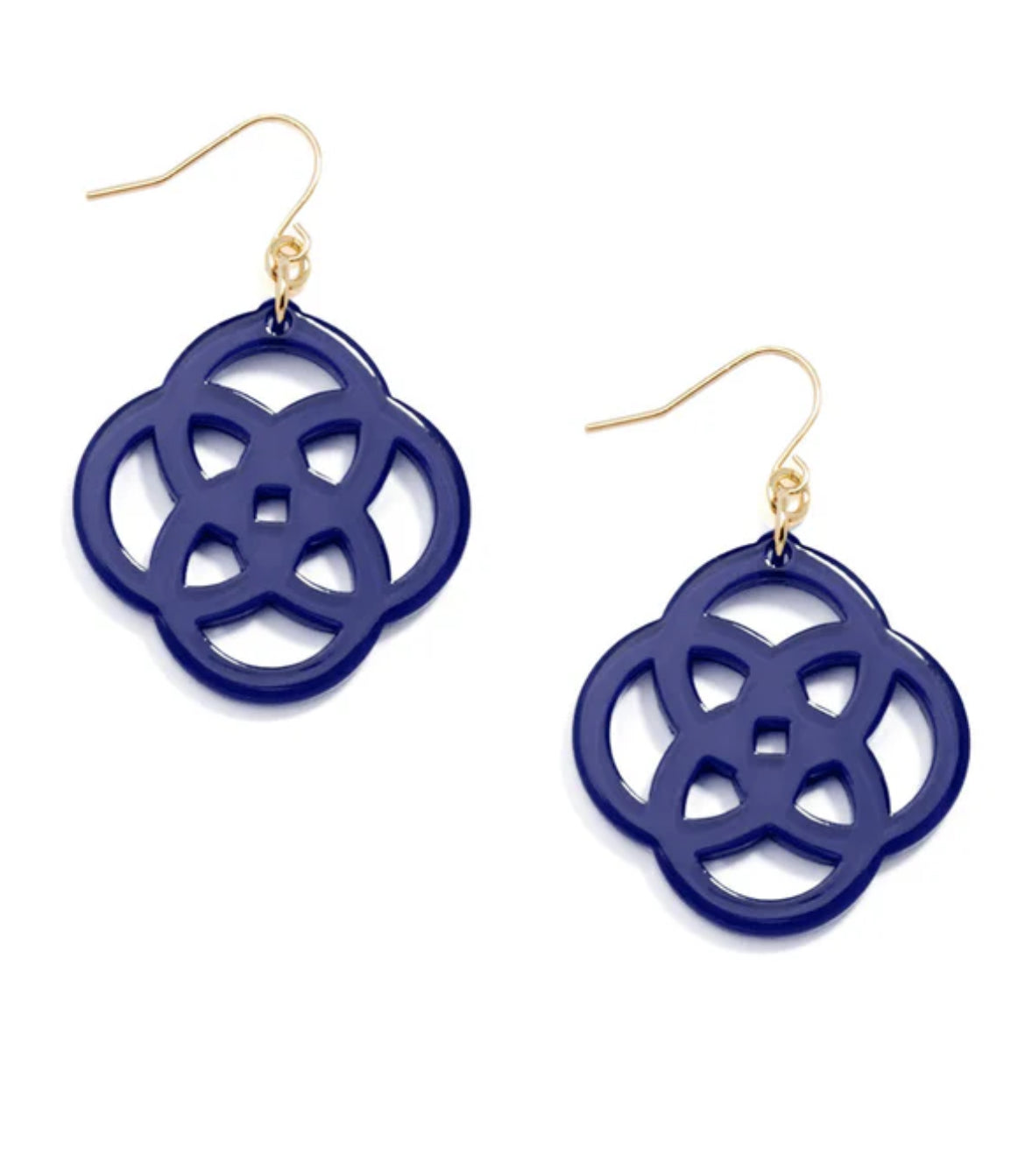 Grace Drop Earring- Navy