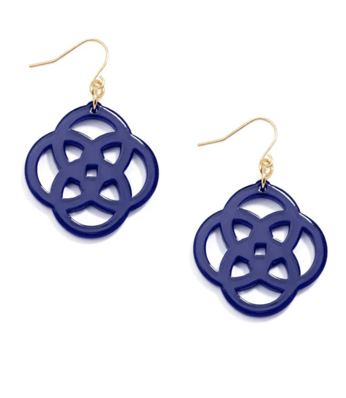 Grace Drop Earring- Navy