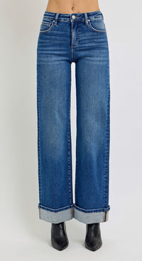 Risen High Rise Cuff Wide Leg