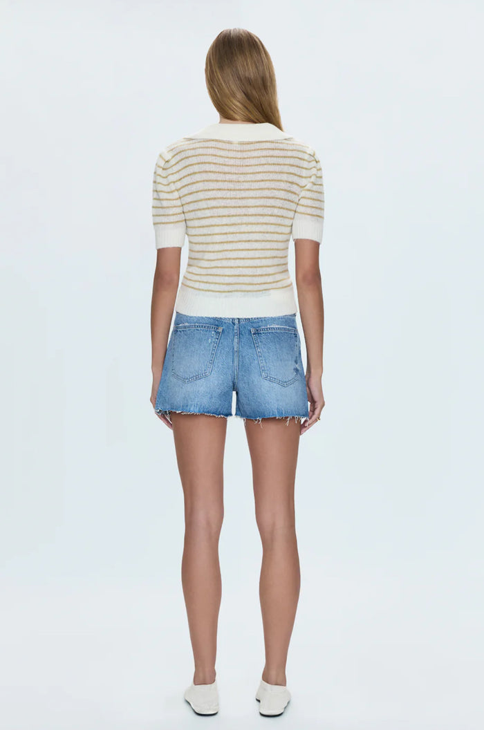 Pistola Nova High Rise Cut Off Shorts - Abroad Vintage